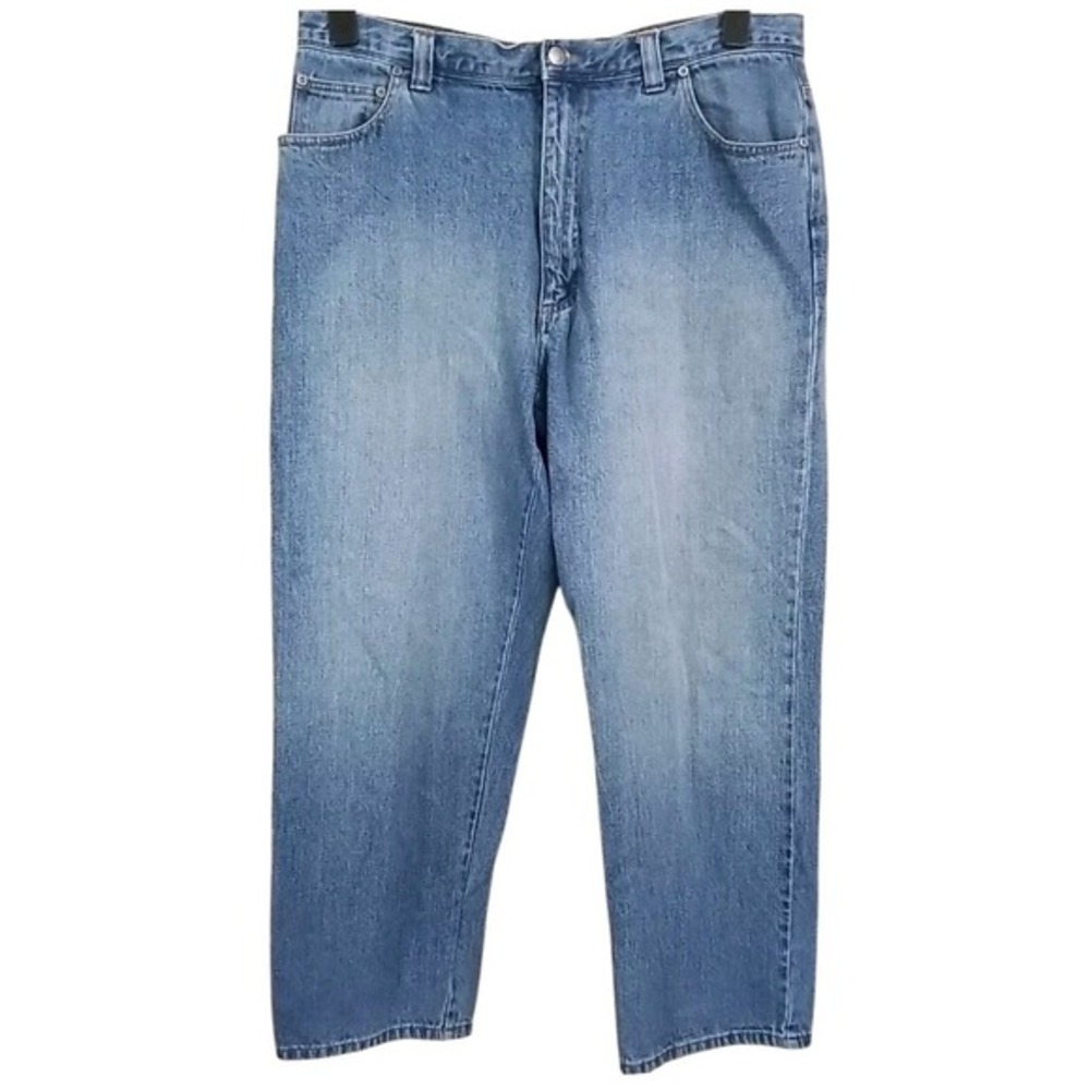 Woolrich‎ Mens Denim 1520 Medium Wash Straight Leg Jeans Blue 38x30 Cotton